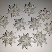 Origami Bastelset Bascetta 10 Sterne transparent mit Noten 5,0 cm x 5,0 cm Bild 8