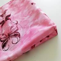 Einkaufsbeutel, Stoffbeutel, Schmetterling rosa Bild 3