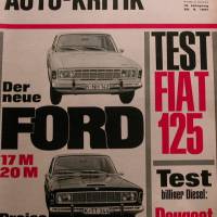 mot Auto-Kritik  Nr. 18     26.8. 1967  -  Test: Fiat 125 - Peugeot 404 D Bild 1