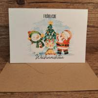Weihnachtskarten Set, Grußkarten Weihnachten, Geschenkkarten Nikolaus, Weihnachtspost Bild 4