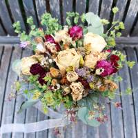 Brautstrauß aus getrockneten Blumen (teils in Bio-Qualität) in Boho-Style Bild 1