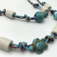 EM Keramik Halsband, Halskette, Schmuckband, Armband für Hund und Mensch - colorful life - turtle Bild 2