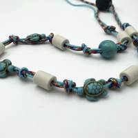 EM Keramik Halsband, Halskette, Schmuckband, Armband für Hund und Mensch - colorful life - turtle Bild 3