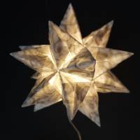 Origami Bastelset Bascetta 10 Sterne transparent mit Herzen 5,0 cm x 5,0 cm Bild 2