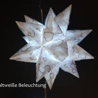 Origami Bastelset Bascetta 10 Sterne transparent mit Herzen 5,0 cm x 5,0 cm Bild 3