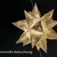 Origami Bastelset Bascetta 10 Sterne transparent mit Herzen 5,0 cm x 5,0 cm Bild 4
