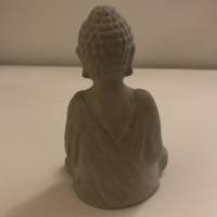 Niedlicher Buddha aus Beton, grau, 11 cm, Buddhafigur Bild 3