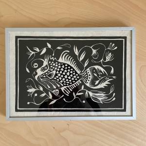 Linoldruck Fisch Bild 5