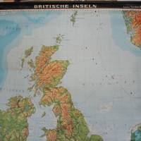 alte Landkarte Schule Britische Inseln Bild 2