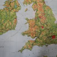 alte Landkarte Schule Britische Inseln Bild 8