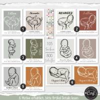 Baby Poster mit Namen in 105 Farben • Geschenk • Druckbar | 4 | 1002 Bild 9