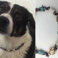 EM Keramik Halsband, Halskette, Schmuckband, Armband für Hund und Mensch - Sealife Bild 1