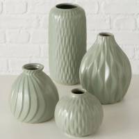 Blumen Vase 4 Varianten grün Porzellan Bild 1