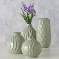 Blumen Vase 4 Varianten grün Porzellan Bild 2