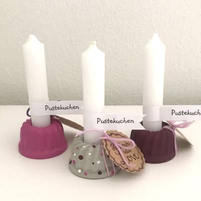 Pustekuchen, süßer Mini-Beton-Gugl verschiedene Farben, Pünktchen, ca. 4 cm