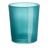 Teelichtglas 6,5x4,8x5,8 cm verschiedene Farben Bild 1