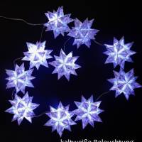 Origami Bastelset Bascetta 10 Sterne transparent mit Herzen Tatzen Pfoten 5,0 cm x 5,0 cm Bild 8