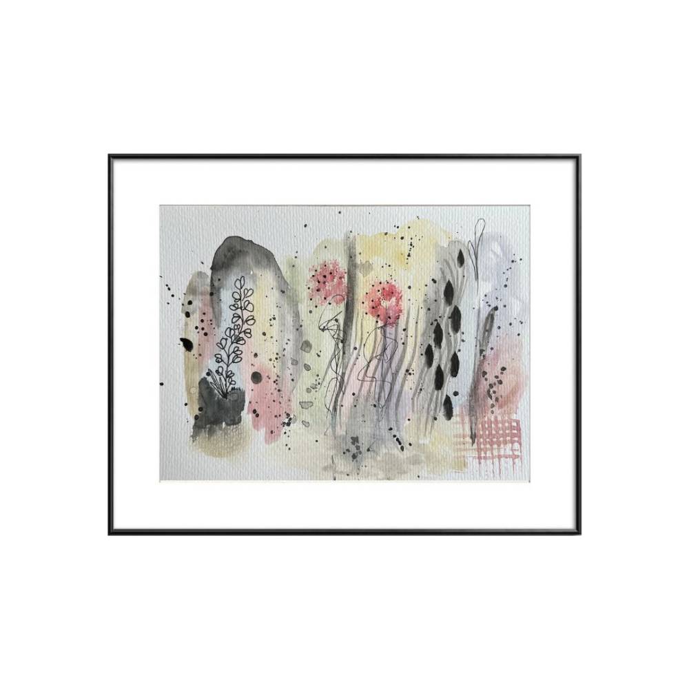 "Mit dem Wind" 21 x 14,8 cm Aquarell auf Künstlerpapier Bild 1