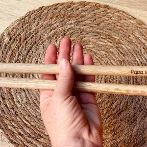 Drumsticks 5A aus Eichenholz  personalisiert mit Wunschtext, Geschenk für Mama und Papa Oma Opa, Geschenk für Musiker, W Bild 7