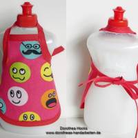 Spülmitteflaschen-Schürze rote Spülischürze,Mitbringsel, Gastgeschenk Spüliflasche-Schürze, Spülmitteflaschen-Schürze, Bild 5