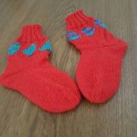 Handgestrickte Socken mit Motiv Gr:24/25 Bild 2