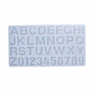 Silikon Gießform Alphabet Buchstaben Zahlen Resin Epoxid Harz Silikonform DIY Bild 1