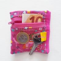 Handgelenkbörse "INDIAN ELEPHANT"  * mit Reißverschluss * Geldtasche * Portemonnaie * Pulstasche * Pink * Bild 3