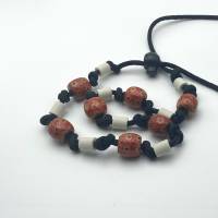 EM Keramik Halsband, Halskette, Schmuckband, Armband für Hund und Mensch - Indianer Bild 1