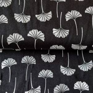 Baumwollstoff - Muster Punkt-Strich in schwarz/weiß - ab 25 cm Bild 1