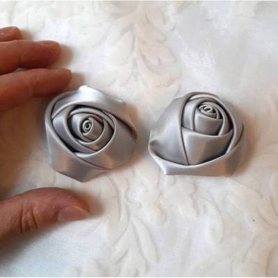 Schuhclips Grau 2er Set 