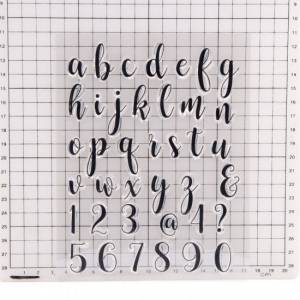 Buchstaben Alphabet Zahlen Silikonstempel Clearstamp Motivstempel Set DIY Druck Bild 4