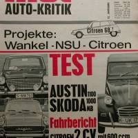 mot Auto-Kritik  Nr.13     18.6.1966 -   Test.  Austin 1100 und Skoda Bild 1