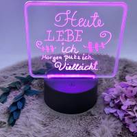 Memoboard, Leuchttafel, abwischbar, beschreibbare LED-Leuchte mit Farbwechsel, Geschenkidee Bild 5