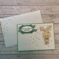 Grußkarten / Glückwunschkarten „niedliche Grüße zur Geburt eines Babys“, für Mädchen & Jungen, Handarbeit Bild 4