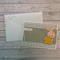 Grußkarten / Glückwunschkarten „niedliche Grüße zur Geburt eines Babys“, für Mädchen & Jungen, Handarbeit Bild 7