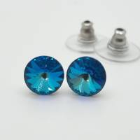 1 Paar Ohrringe Swarovski Rivoli Crystal Bermuda Blue Bild 4