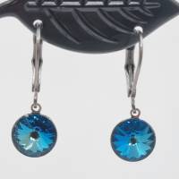 1 Paar Ohrringe Swarovski Rivoli Crystal Bermuda Blue Bild 6