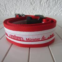 Koffergurt - Kofferband - Münster - rot weiß Bild 1
