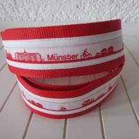 Koffergurt - Kofferband - Münster - rot weiß Bild 3