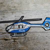Polizei Helikopter Stickdatei 18x7cm, Sofortdownload Bild 3