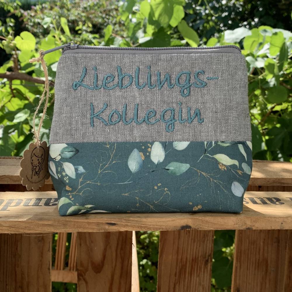 Kosmetiktasche Katarina - Baumwoll Schminktäschchen 33x23x11cm Geschenkidee