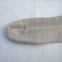 Handgestrickte Socken mit  Kaschmir  Größe 36 bis 37 einfarbig ➜ Bild 4