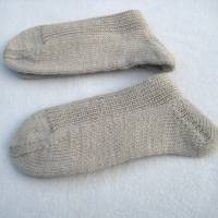 Handgestrickte Socken mit  Kaschmir  Größe 36 bis 37 einfarbig ➜ Bild 6