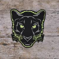 Pantherkopf Stickdatei 16x15cm, Sofortdownload, Black Cat, Wild Cat Bild 3