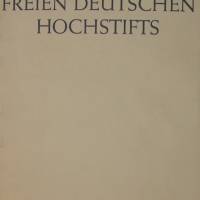 Jahrbuch des Freien Deutschen Hochstifts Bild 1