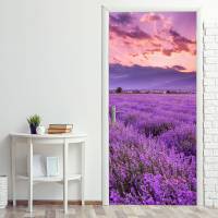 selbstklebendes Türbild - Lavendel 0,9 x 2 m (16,66 €/m²) - Türtapete Türposter Klebefolie Dekorfolie Bild 3