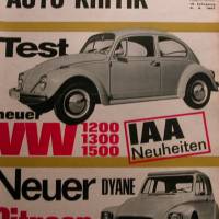 mot Auto-Kritik  Nr. 19     9.9.1967  -  Test: VW 1200/1300/1500  - Bild 1