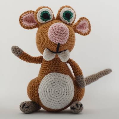 PDF Häkelanleitung Amigurumi Ratte Hugo