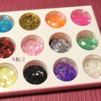 Pailletten 12er Set bunte Füllung Glitter Epoxidharz Nail Art Decor DIY Resin Mold Bild 5
