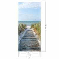 selbstklebendes Türbild - Ostseeweg 0,9 x 2 m (16,66 €/m²) - Türtapete Türposter Klebefolie Dekorfolie Bild 2